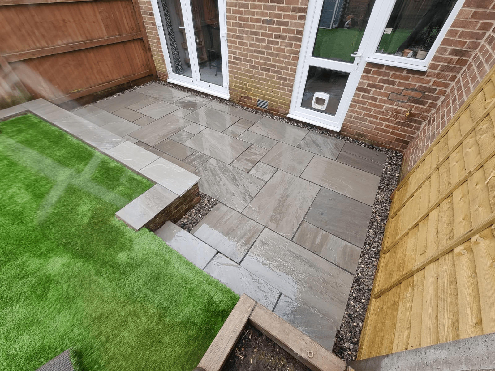 Patio with Artificial Grass